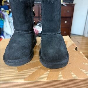 UGG Kids Black Rain & Snow Boots